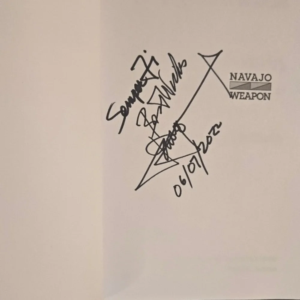 Navajo Weapon The Navajo Code Talkers Signed Peter MacDonald WWII Book